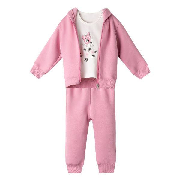 Nek Kids Wear Infant Baby Girls Tracksuit Set Pink 172725-48 size 92 / 2 Years