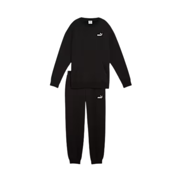 Puma Sweat Suit Relaxed Fleece Classic Women Black 688160-01 size XS