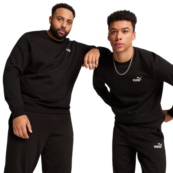 Puma Essentials Small No.1 Logo Crew Fleece Men Black 682562-01 size M