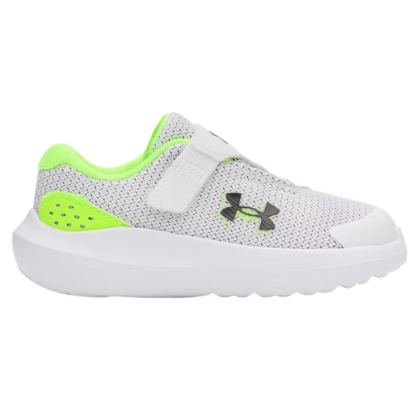 Under Armour Binf Surge 4 Ac Infant Boys Running Shoes White 3027105-102 size 26