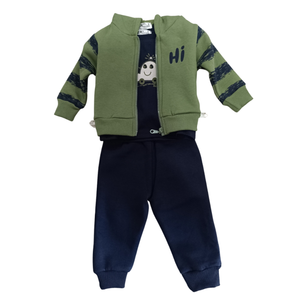 Nek Kids Wear Infant Baby Boys Tracksuit Set Green 152325-214 size 92 / 2 Years