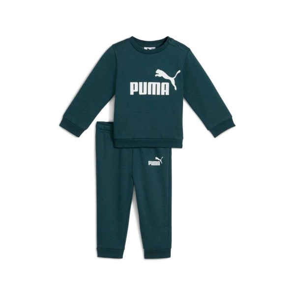 Puma Minicats Essentials Crew Set Fleece Infant Boys Tracksuit Set Green 686280-75 size 86 / 18 Months