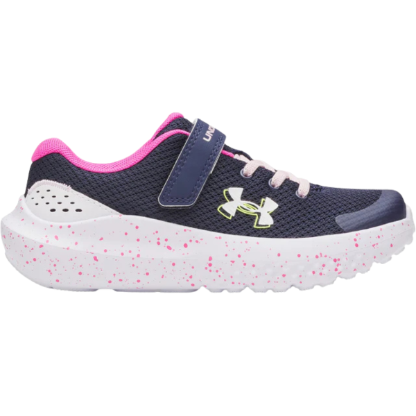 Under Armour Gps Surge 4 Ac Girls Running Shoes Navy 3027109-410 size 33