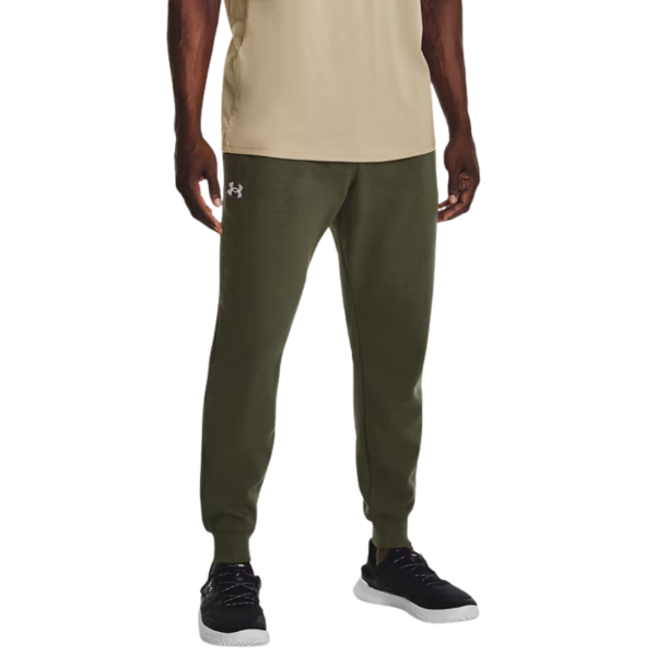 Under Armour Rival Fleece Joggers Men Pants Khaki 1379774-390 size L