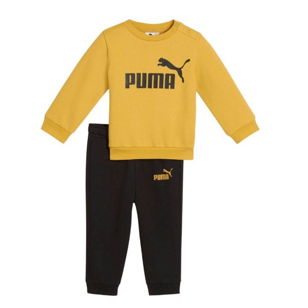 Puma Minicats Essentials Crew Set Fleece Infant Boys Tracksuit Set Yellow 686280-62 size 92 / 2 Years