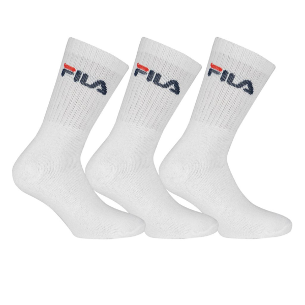 Fila Crew Tennis Nos F.terry 7 Pairs Unisex Socks White F9505-300 size 43-46
