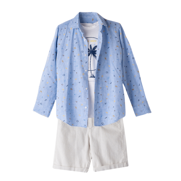 Hashtag For Boys Short 3pcs Set Blue 242718 size 8YEAR