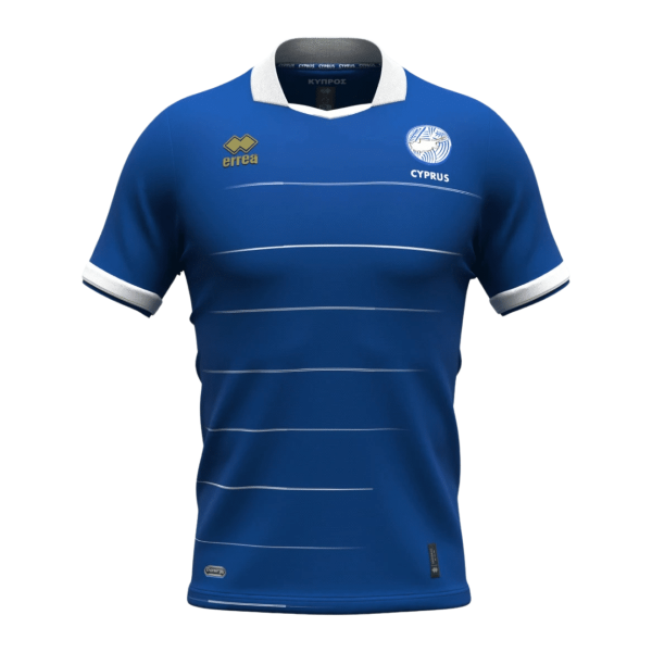 Errea Cyprus National Team Official Away Jersey T-shirt Blue 2025-2026 size M