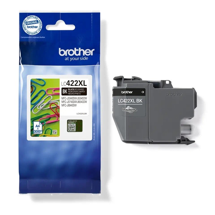 LC422XLBK Black ink cartridge 3000 pages MFCJ5340DW, 5740DW,MFCJ6540DW,MFCJ6940DW