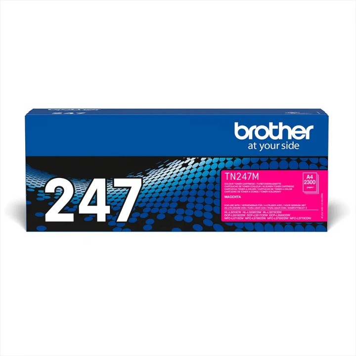 TN247M BROTHER MAGENTA TONER 2300P HLL3210/L3230/L3270/DCPL3510/L3550/MFCL3730/L3750/L3770