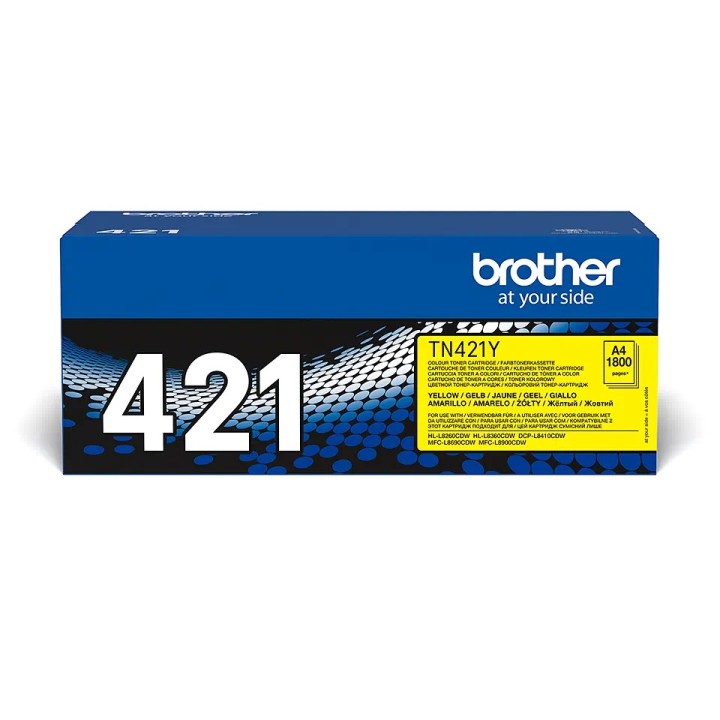 TN421Y BROTHER YELLOW TONER 1800P