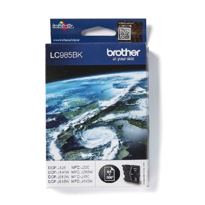 LC985BK BROTHER BLACK INK 300P DCPJ125/140/315/515-MFCJ220/265/410/415