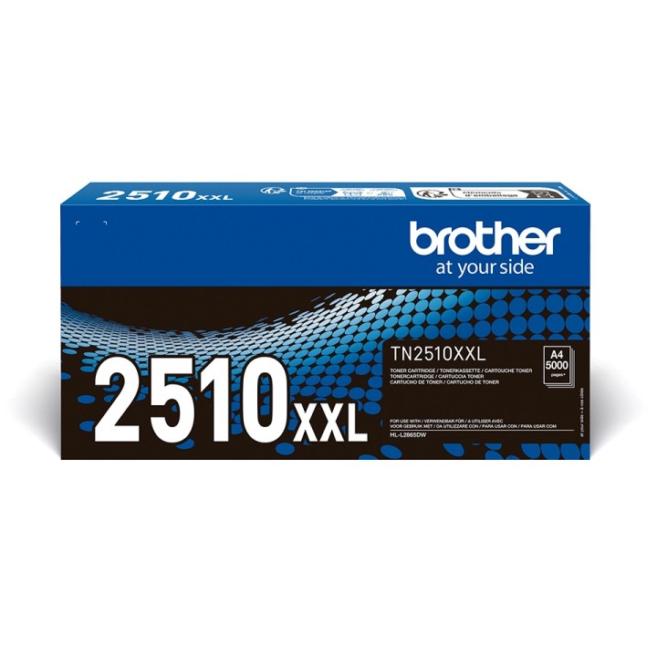 TN2510XXL BROTHER BLACK TONER 5000 Pages, MFCL2960DW / HL-L2865DW