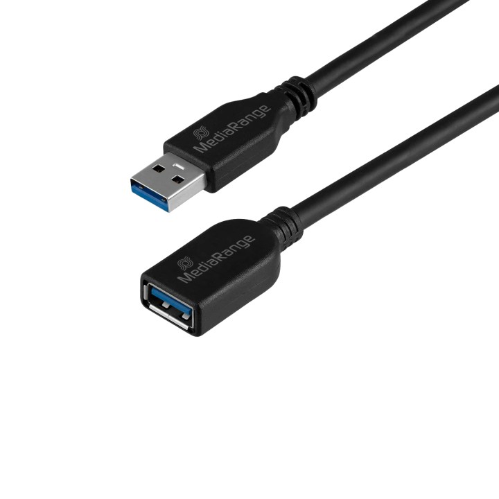 MediaRange USB Extension Cable, USB-A Plug to Socket