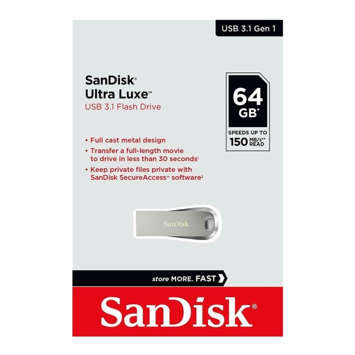 SanDisk Ultra Luxe USB 3.1 flash drive 64GB