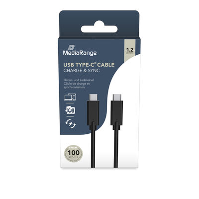 MediaRange USB Type-C® Charge and sync cable with E-mark chip, USB 3.1