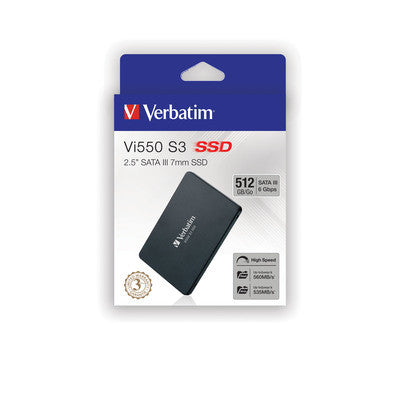 SSD INTERNAL Vi550 S3 512GB  2.5'' SATA III 7mm VERBATIM