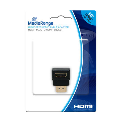 MediaRange HDMI™ High Speed angle adaptor, 90°