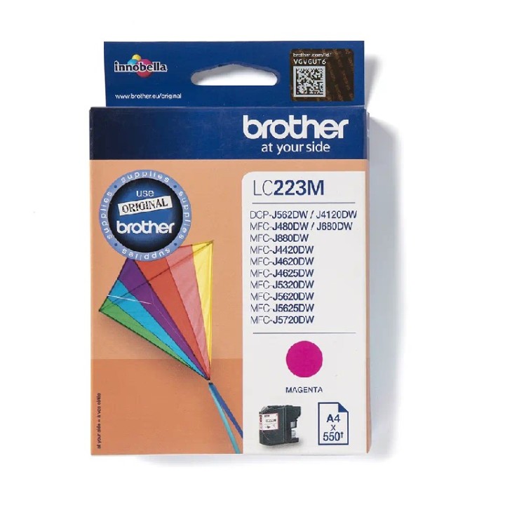 LC223M BROTHER MAGENTA INK 550 pages FOR MFCJ 4420/4520/4620/4720 / MFCJ 5320 / 5620 / 5720