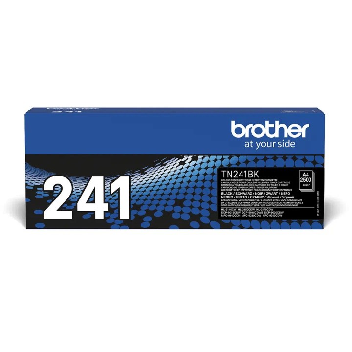 TN241BK BROTHER BLACK TONER 2500P (HL3140-3170-DCP9020-MFC9140-9330)
