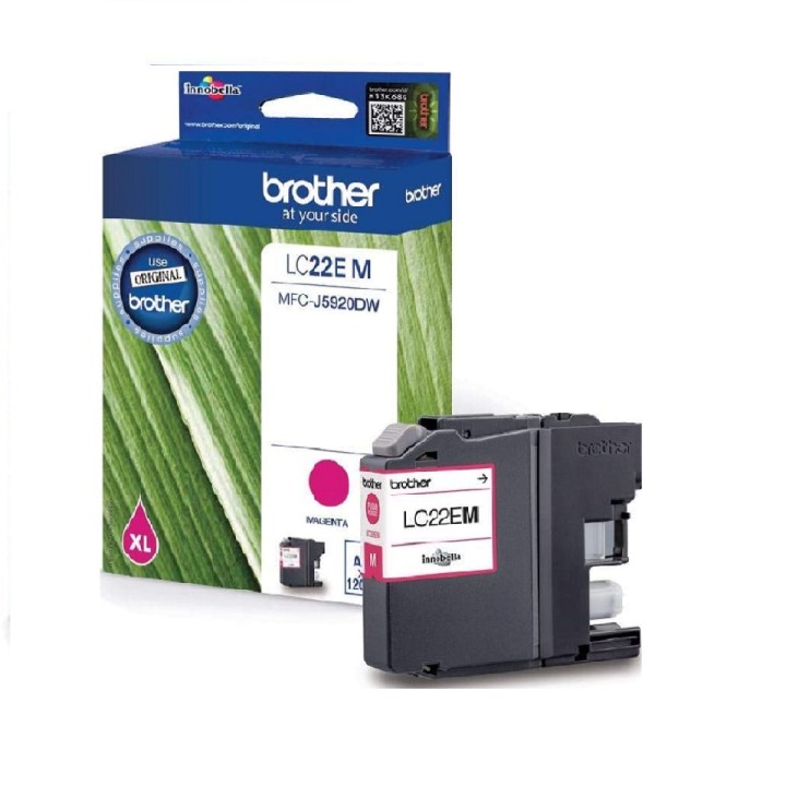 LC22EM BROTHER MAGENTA INK MFCJ5920DW, 1200 pages
