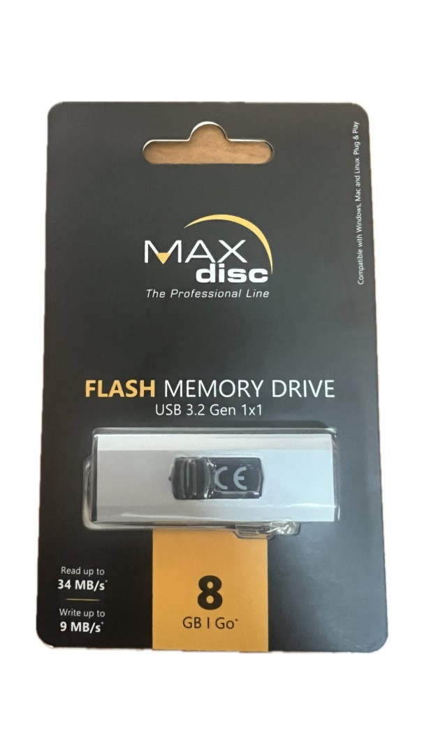 MAX DISK USB 3.2  FLASH DRIVE 8 GB