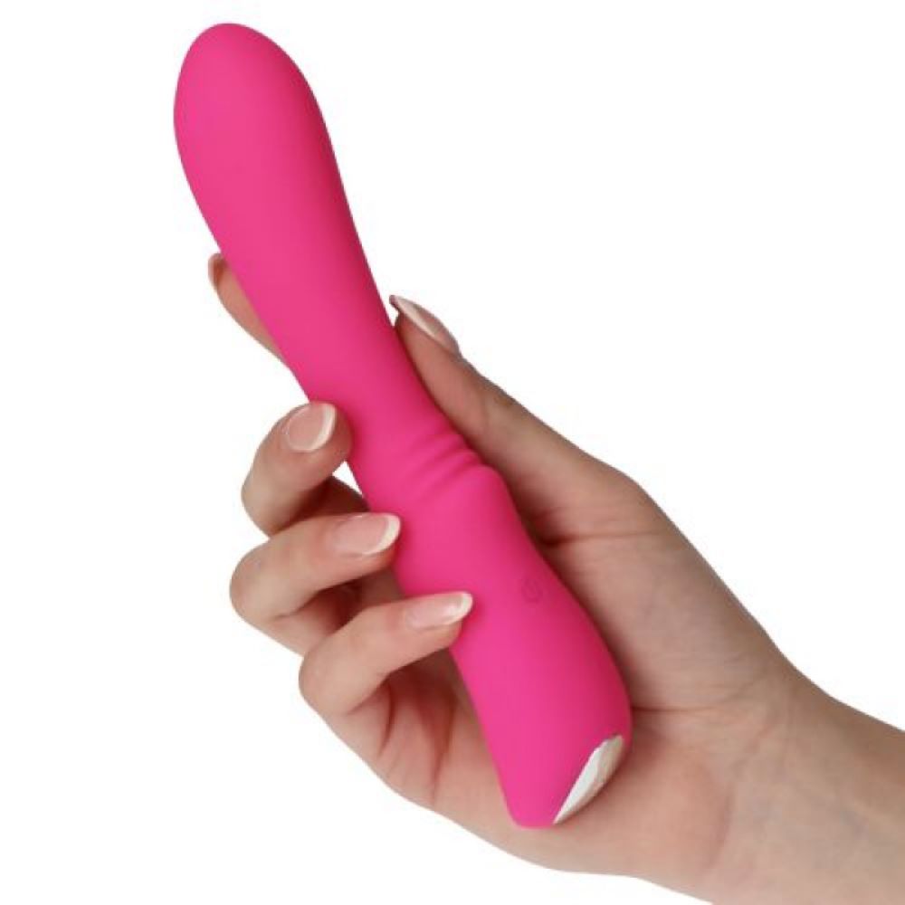 ELYS CONVEX SILICONE RECHARGEABLE VIBRATOR 9 SPEEDS PINK
