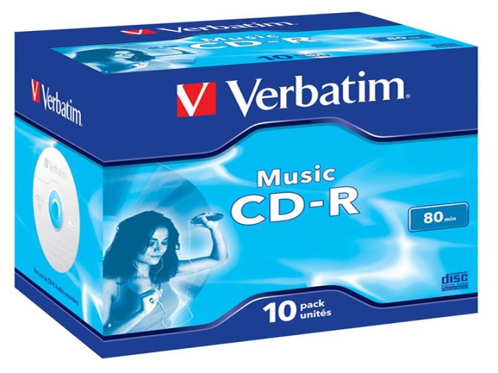 VERBATIM Music CD-R JEWEL BOX