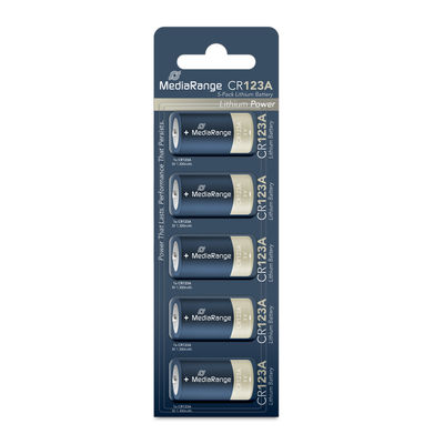 MediaRange Lithium Batteries CR123A|3V Pack5