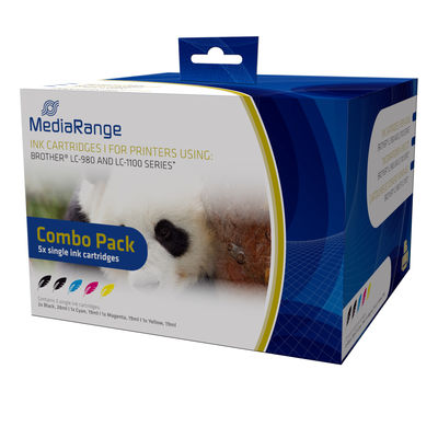MediaRange Inkjet Cartridge Combo Pack for LC980/LC1100