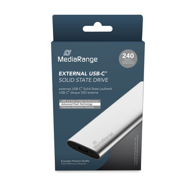 MediaRange External USB Type-C® solid state drive, 240GB