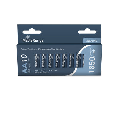 MediaRange Premium Alkaline Battery AA|LR6 1.5V Pack10