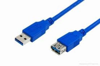 MediaRange USB 3.0 extension cable, Plug A/Socket A, 1.8m, blue