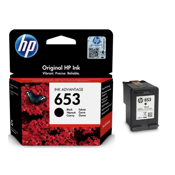 HP Original 653 Black Ink Cartridge