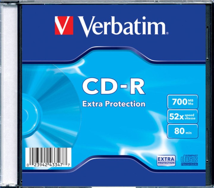 VERBATIM CD-R Extra Protection SLIM SINGLE BOX