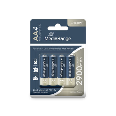 MediaRange Lithium Batteries, Mignon AA|FR6|1.5V