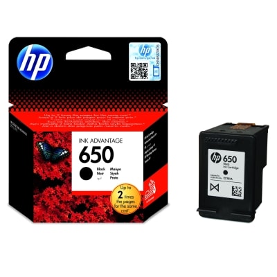 HP Original 650 Black Ink Advantage Cartridge