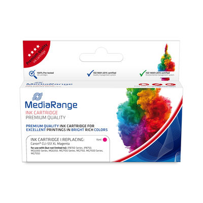 MediaRange Ink cartridge Canon CLI-551XL Magenta