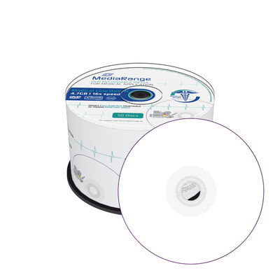 MediaRange Medical Line DVD-R 4.7GB|120min 16x speed, inkjet fullsurface printable