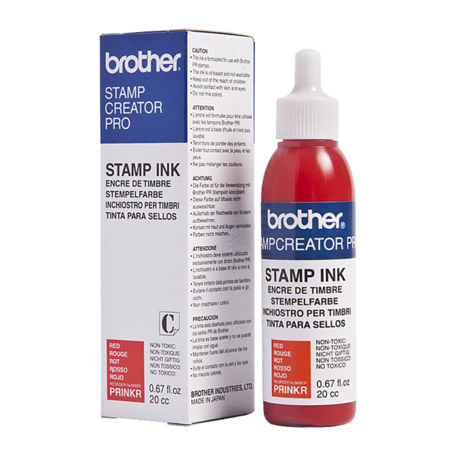 PRINKR RED INK REFIL BROTHER FOR ALL STAMPS