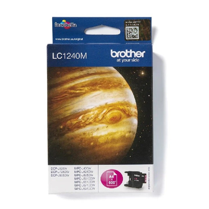 LC1240M BROTHER MAGENTA INK 600P DCP525/725/925-MFCJ430/625/825/5910/6510/6910