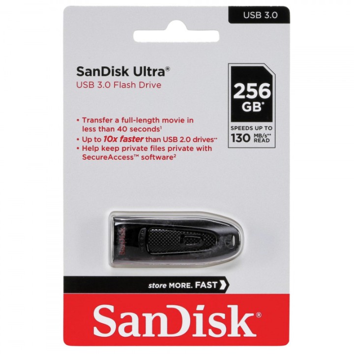 SanDisk Ultra USB 3.0 Flash Drive 256GB