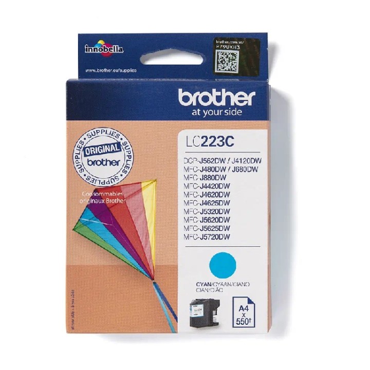 LC223C BROTHER CYAN INK 550 pagesFOR MFCJ 4420/4520/4620/4720 / MFCJ 5320 / 5620 / 5720