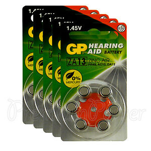 GP Hearing Aid Batteries ZA13