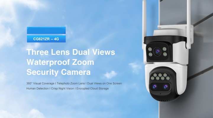 Vstarcam outdoor 4G camera 3 Lens Dual view