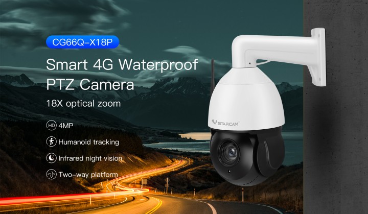 Vstarcam outdoor 4G 18X zoom 4MP camera