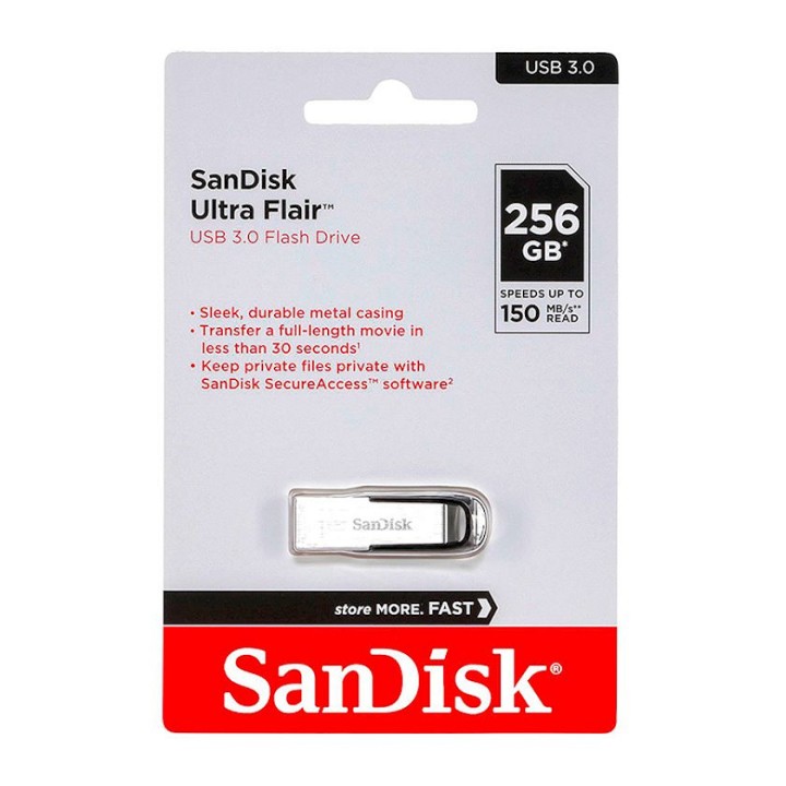 SanDisk Ultra Flair USB 3.0 Flash Drive 256GB