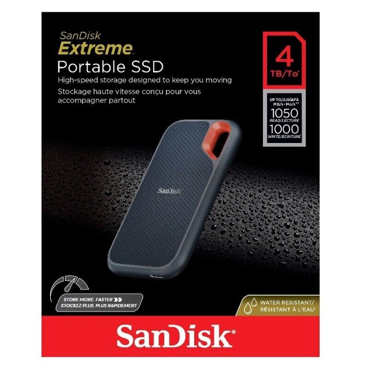 SanDisk Extreme Portable 4TB SSD 1050MB/s