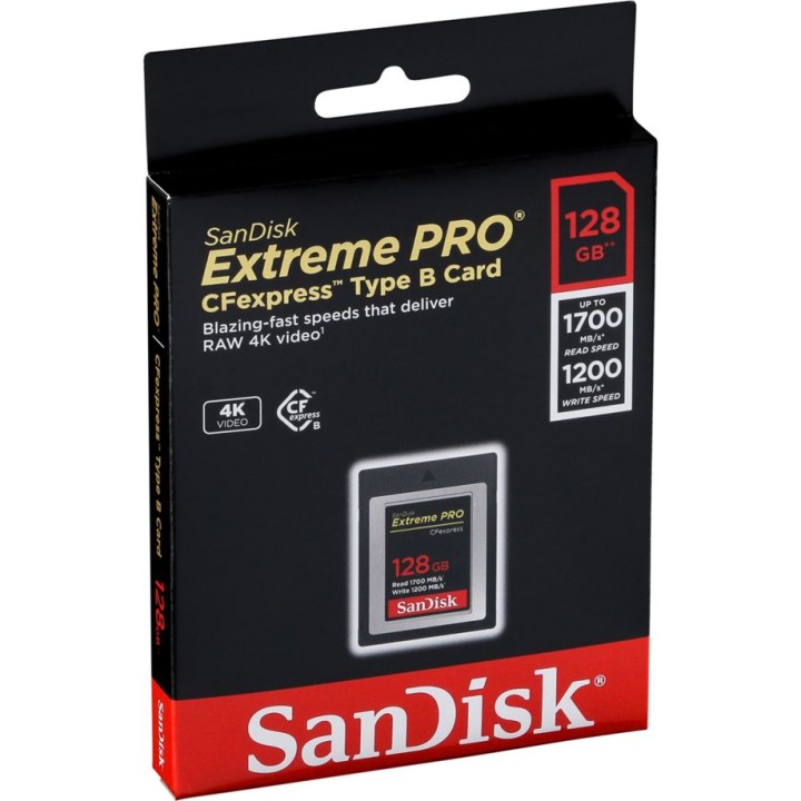 SanDisk CF Express Type B 128GB Extreme Pro