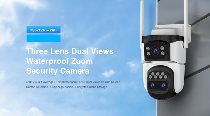 Vstarcam outdoor wifi camera 3 Lens Dual view